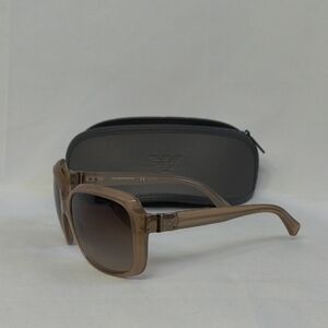 Emporio Armani Transparent Brown Sunglasses - Excellent Condition/ Model EA4008